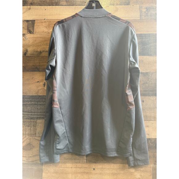 Adidas Flamengo “Lead” Training Sweatshirt – Grey/Orange- Men’s Medium - Picture 7 of 8